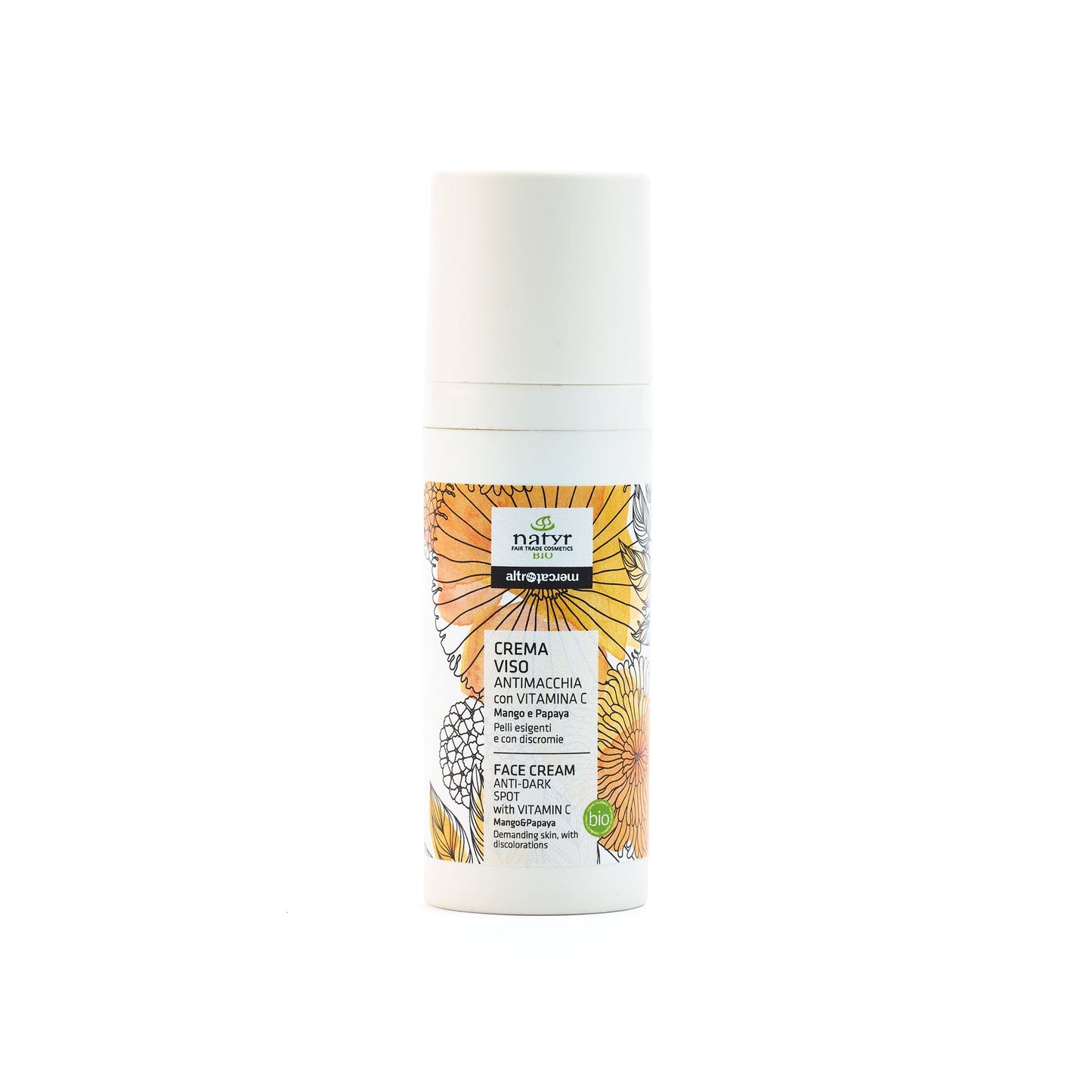 Crema viso anti macchie e discromie Mango e Papaya - bio | 50 ml