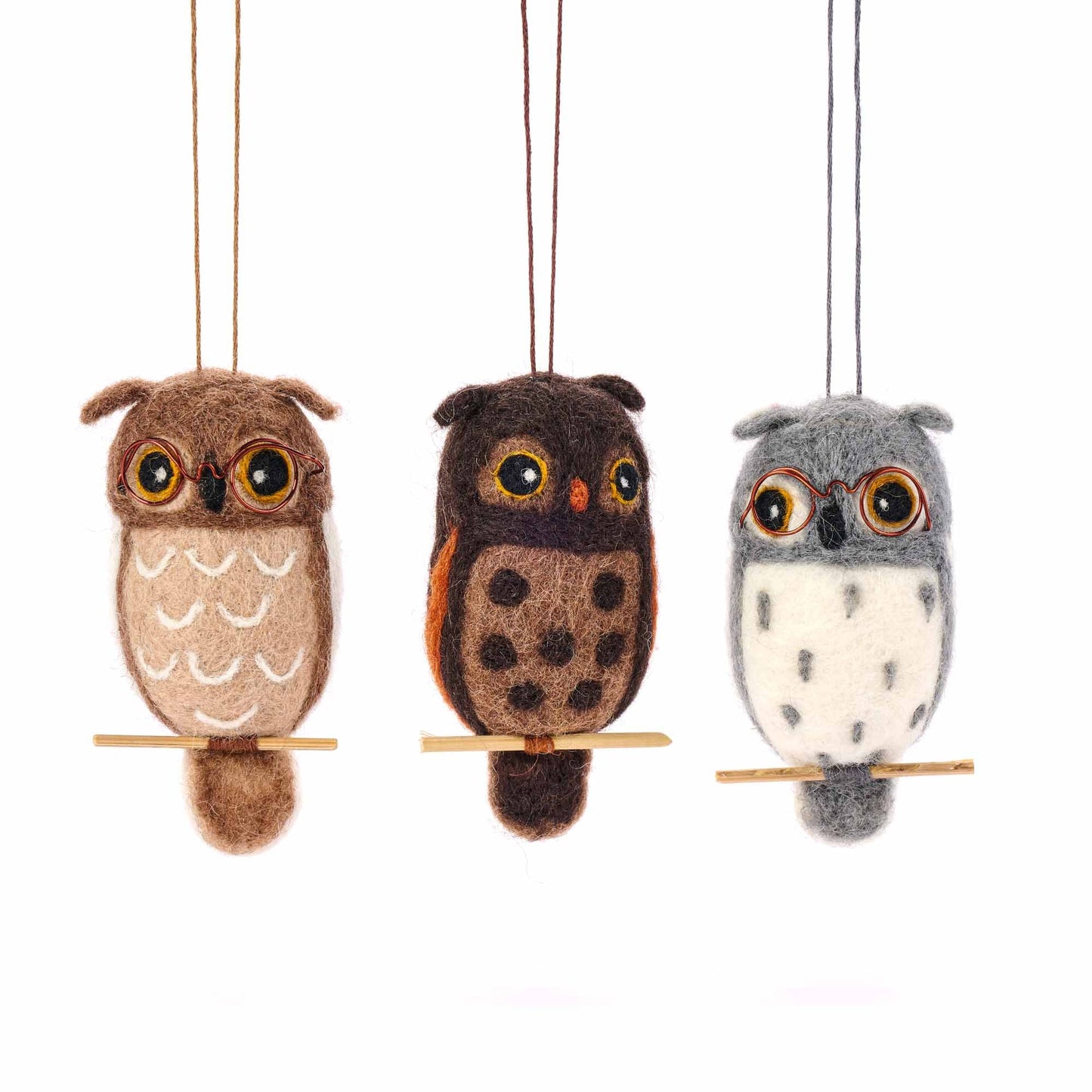 Addobbo decorativo Gufo feltro