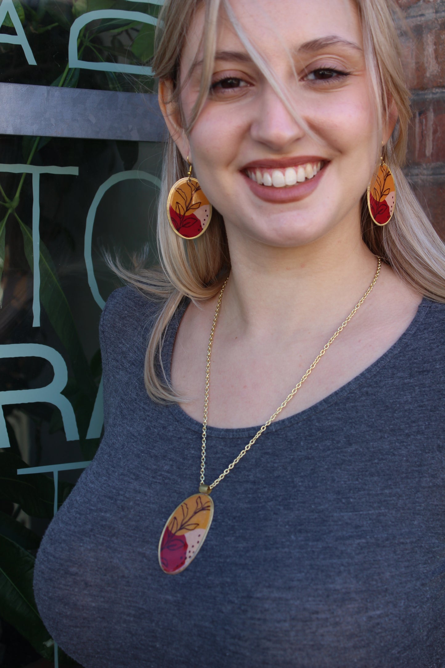 Orecchini Country ottone