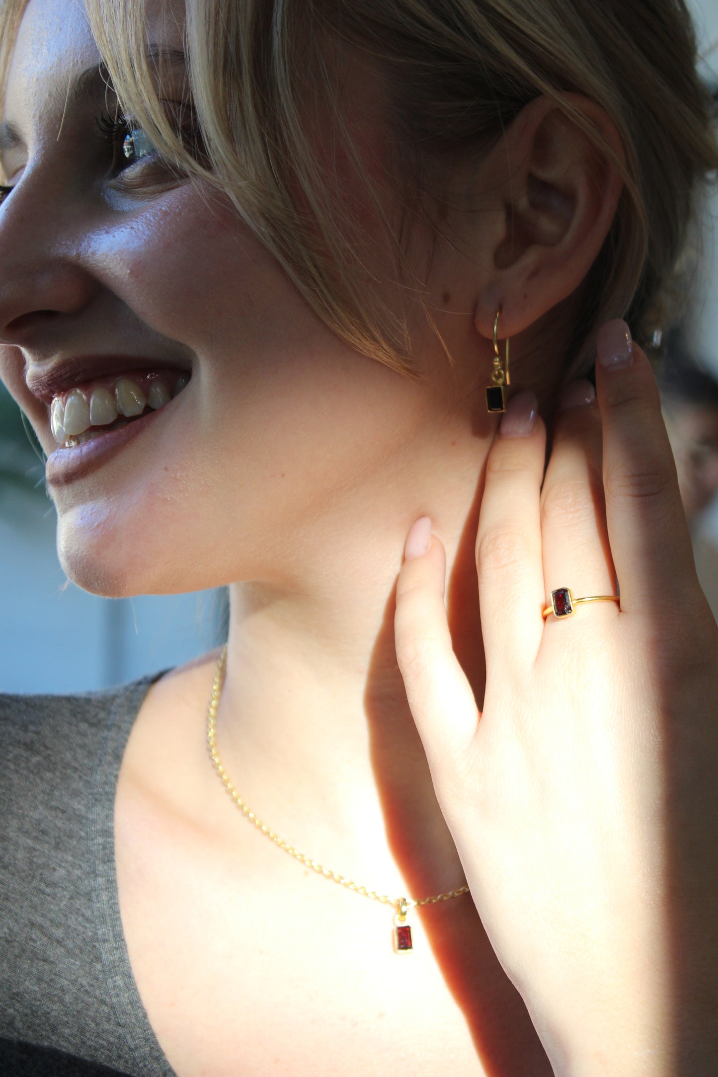 Anello Garnet granato