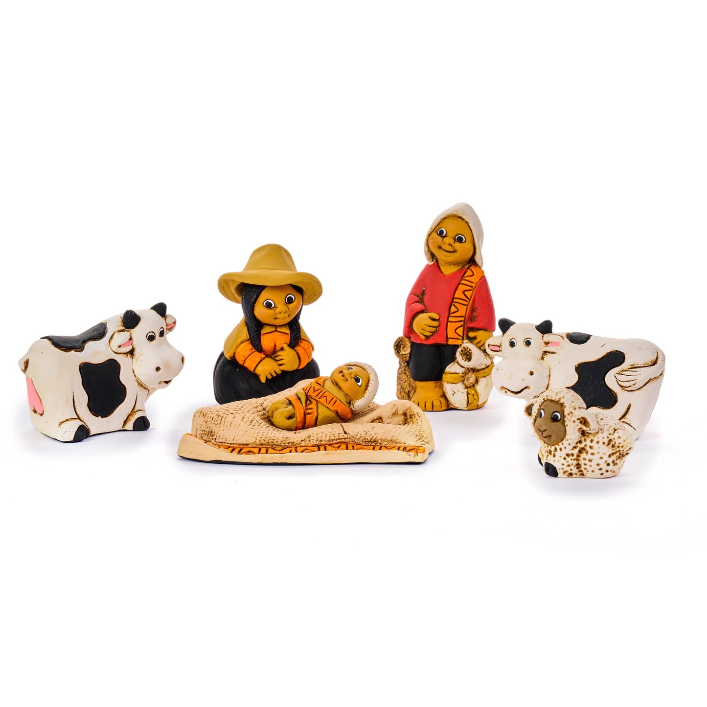 Presepe Mucche ceramica