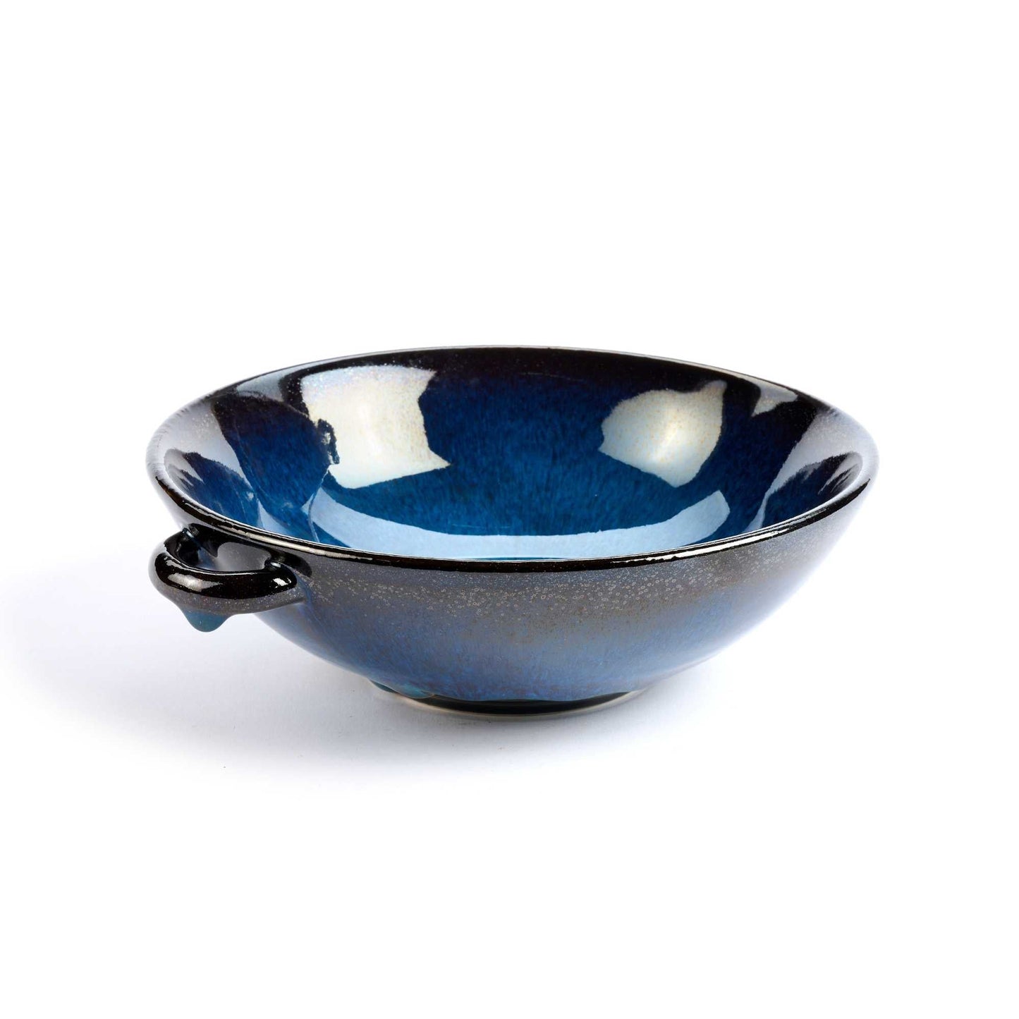 Teglia tonda con manici Cobalto ceramica