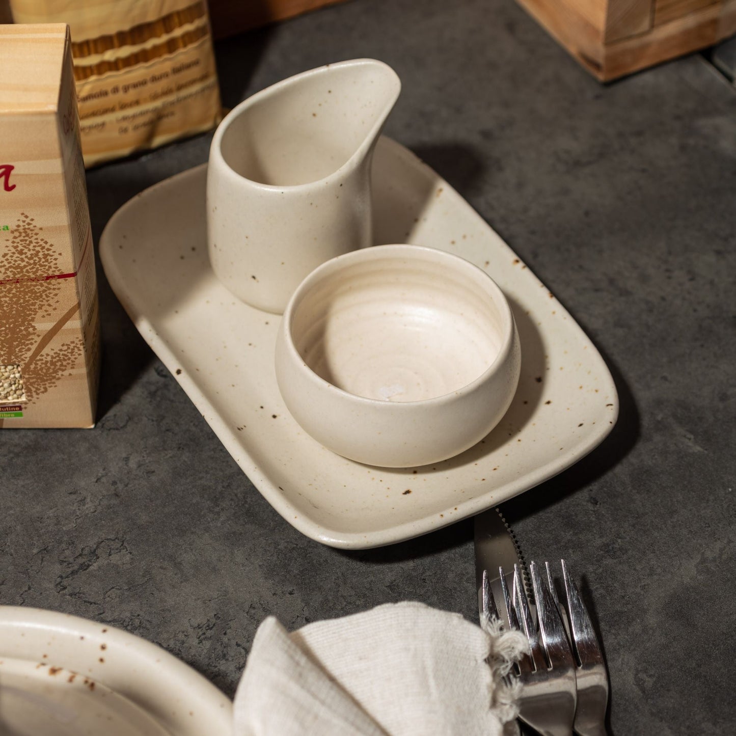 Salsiera Vanilla ceramica