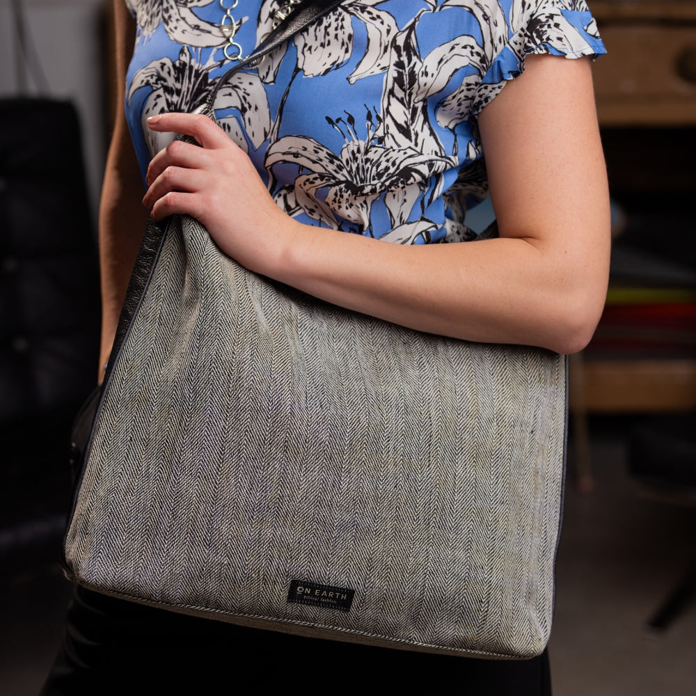 Borsa Sidney canapa e cotone