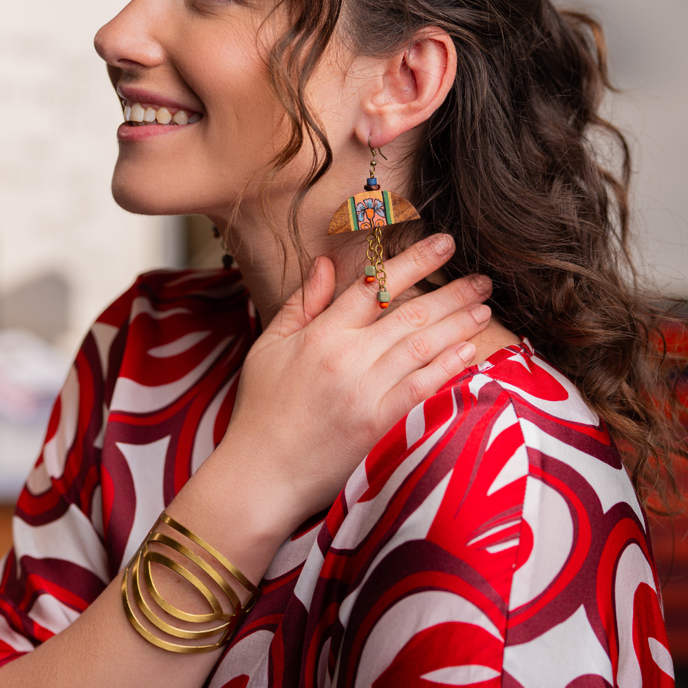 Orecchini Feurio legno