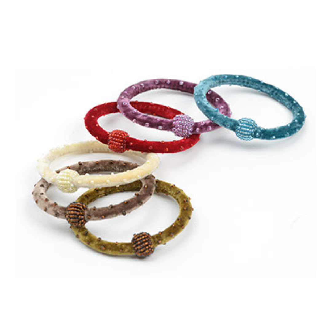 Bracciale Anelle velluto