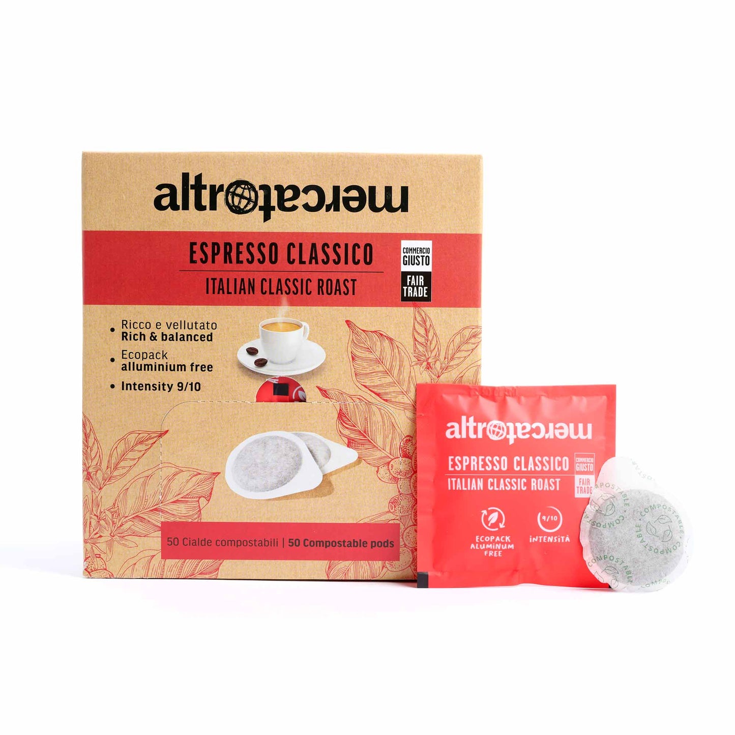 Caffè classico espresso in cialda | 50 cialde x 7 g