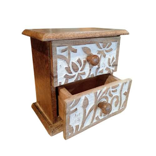 Cassettiera Flowers legno