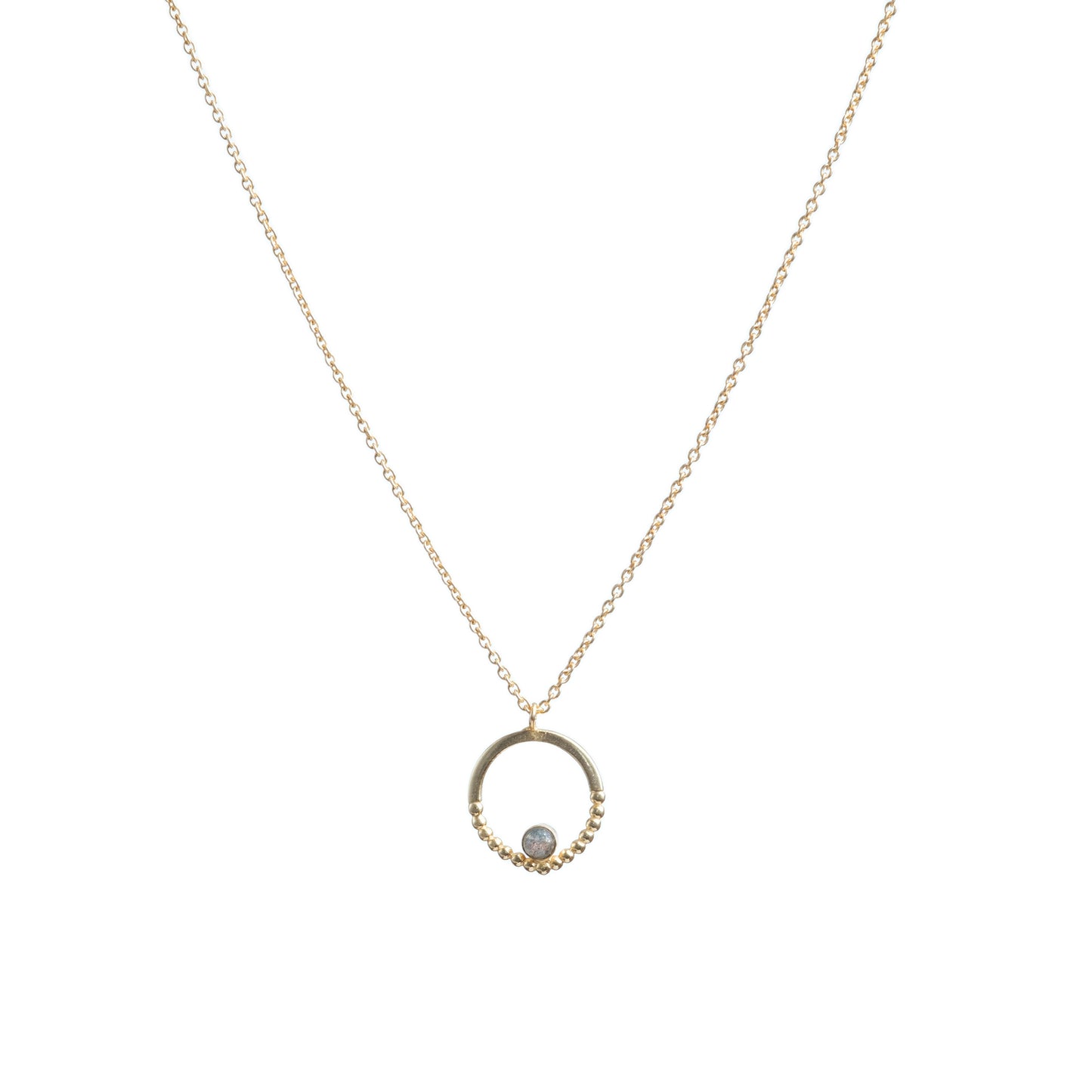 Collana Horus ottone e labradorite