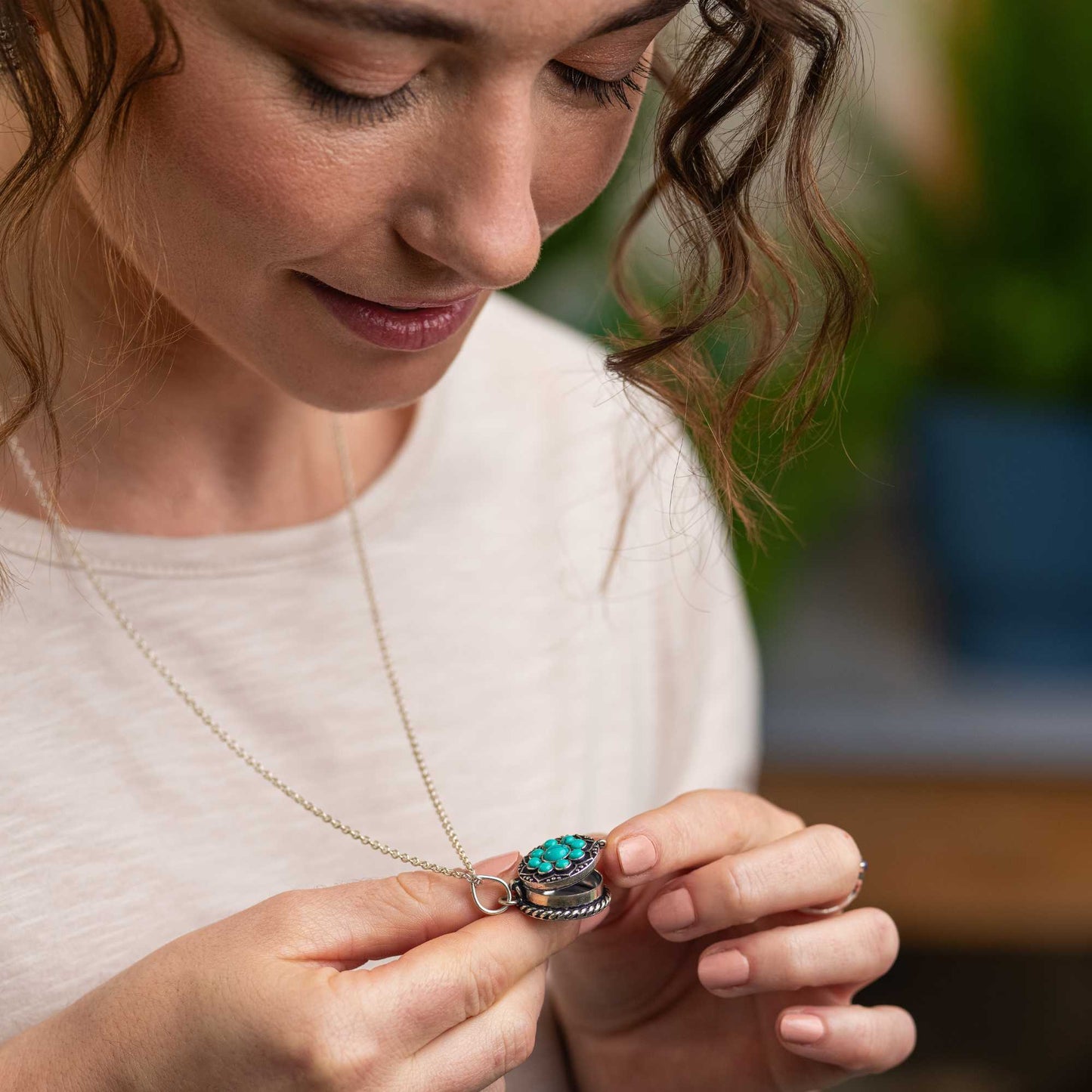 Collana scatolina Secret ottone