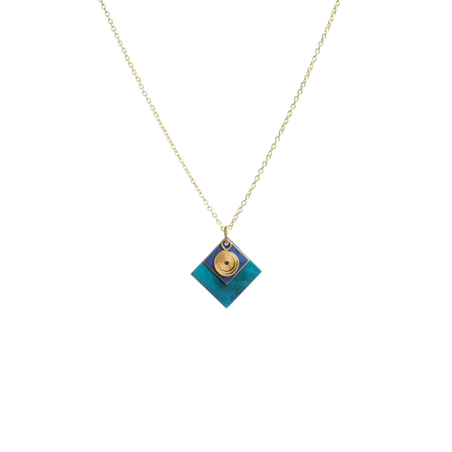 Collana Spyral ottone