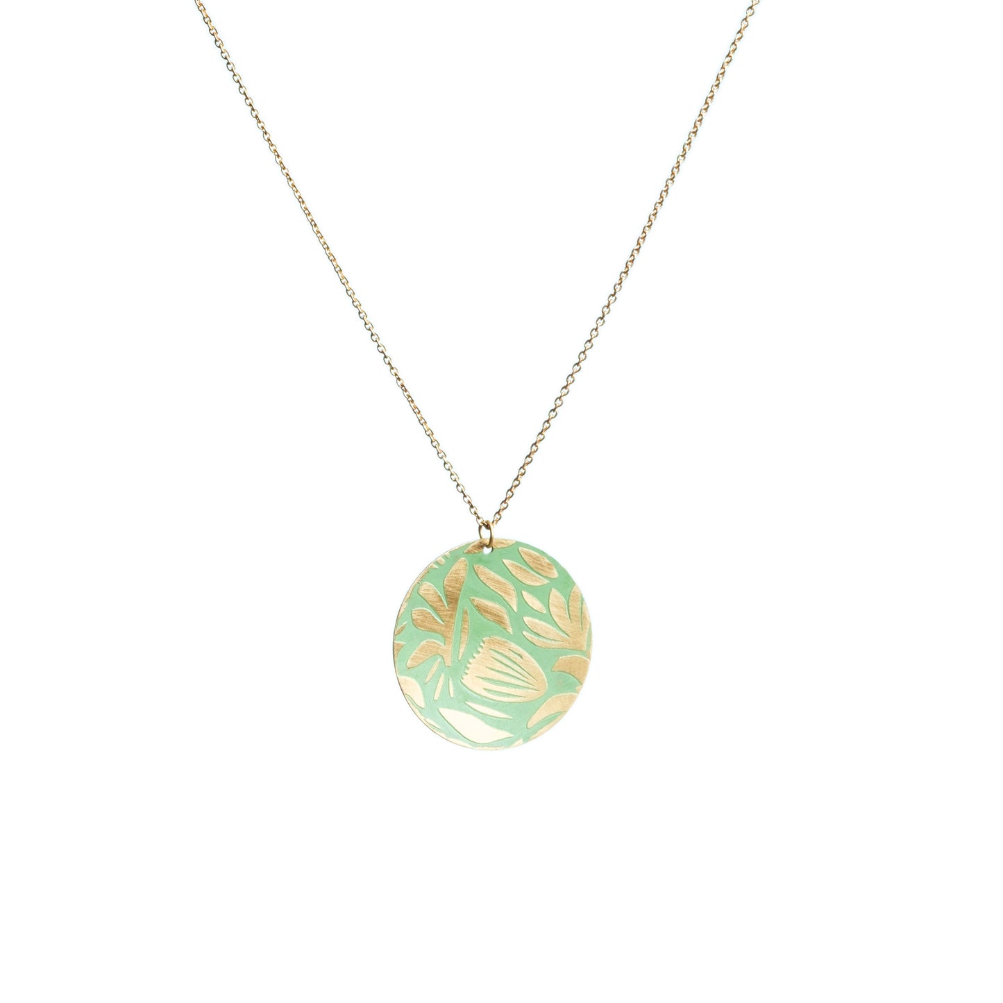Collana Tarassaco ottone