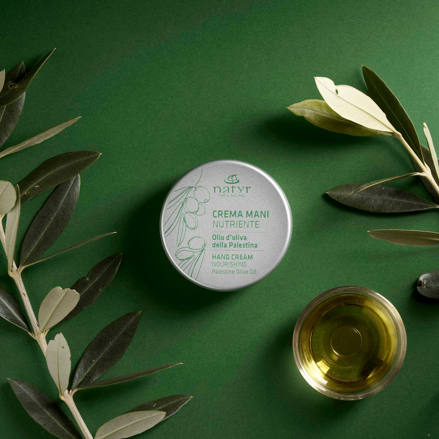 Crema mani nutriente con olio d'oliva della Palestina | 50 ml