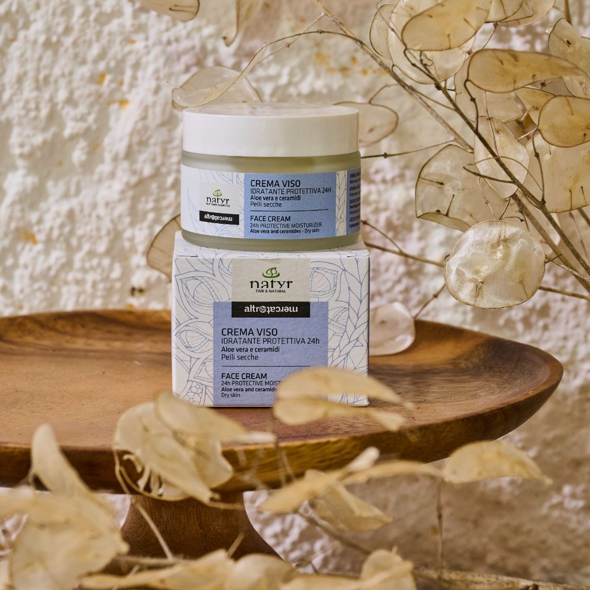 Crema viso idratante 24h aloe vera e ceramidi | 50 ml