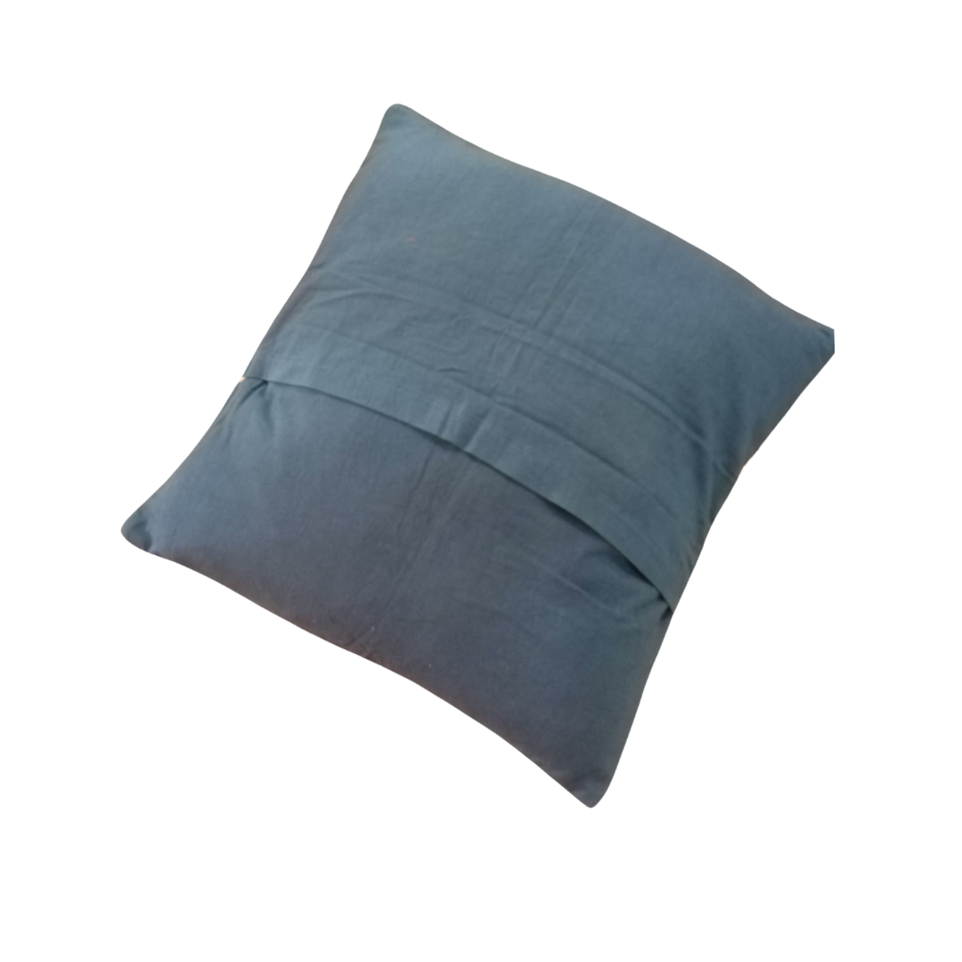 Federa cuscino Kantha ricami cotone