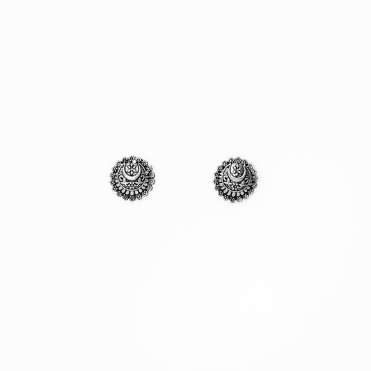 Orecchini Button ottone