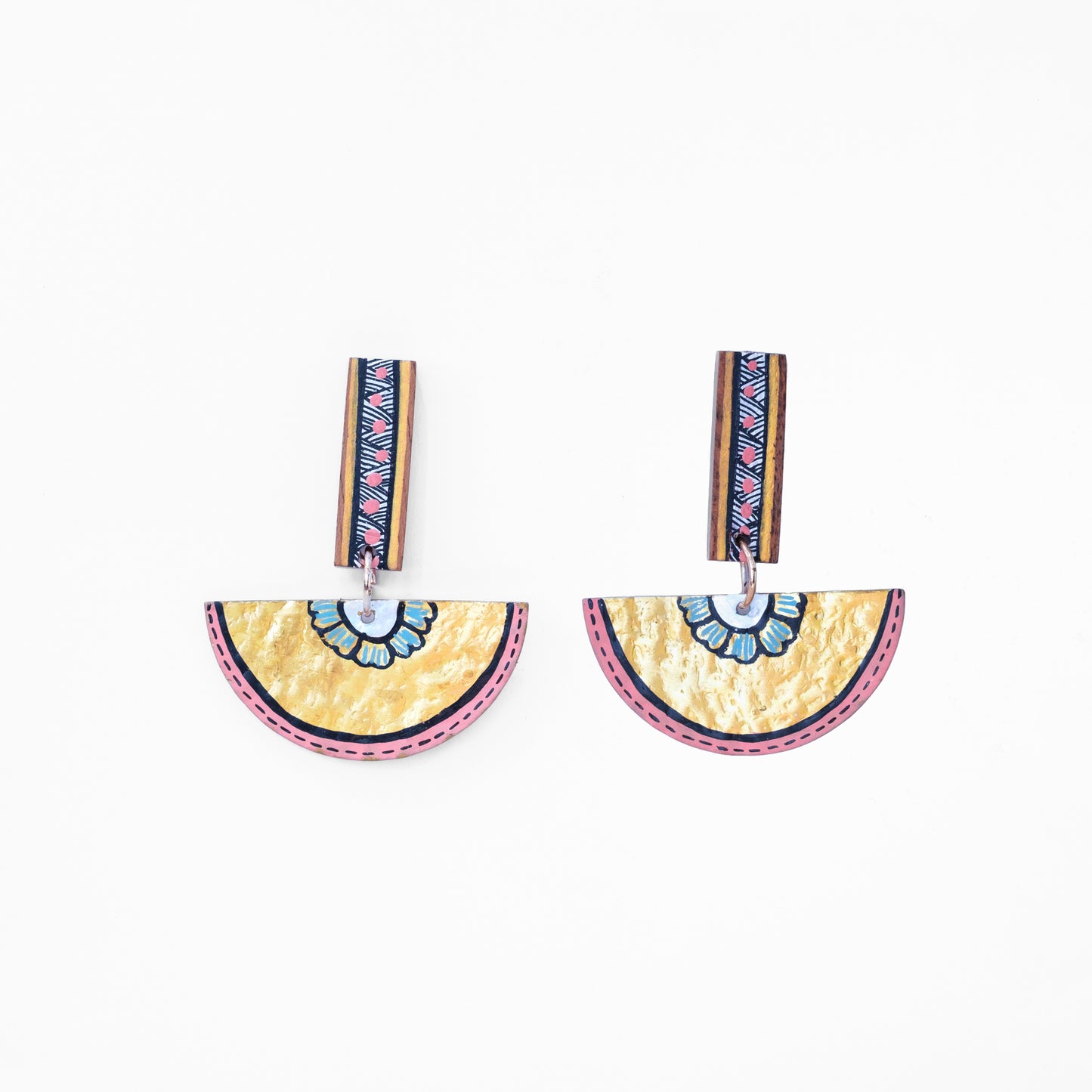 Orecchini Typha legno