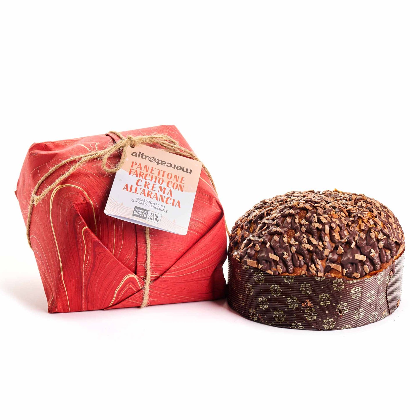 Panettone farcito con crema all'arancia | 750 gr