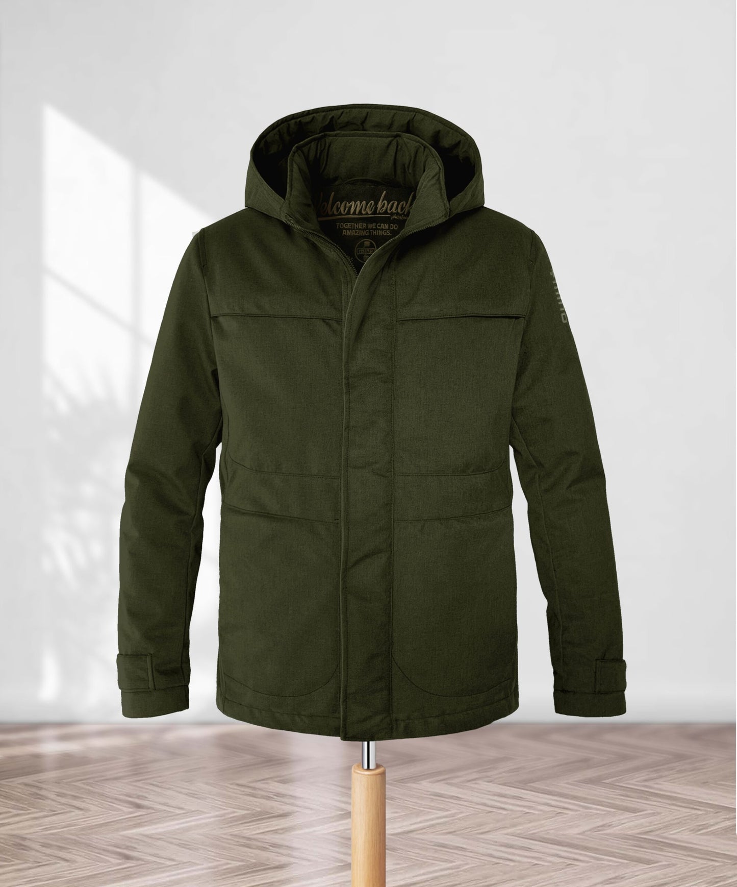 Parka termico corto uomo