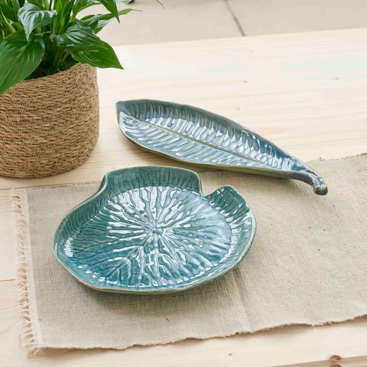 Piatto Foglia ceramica