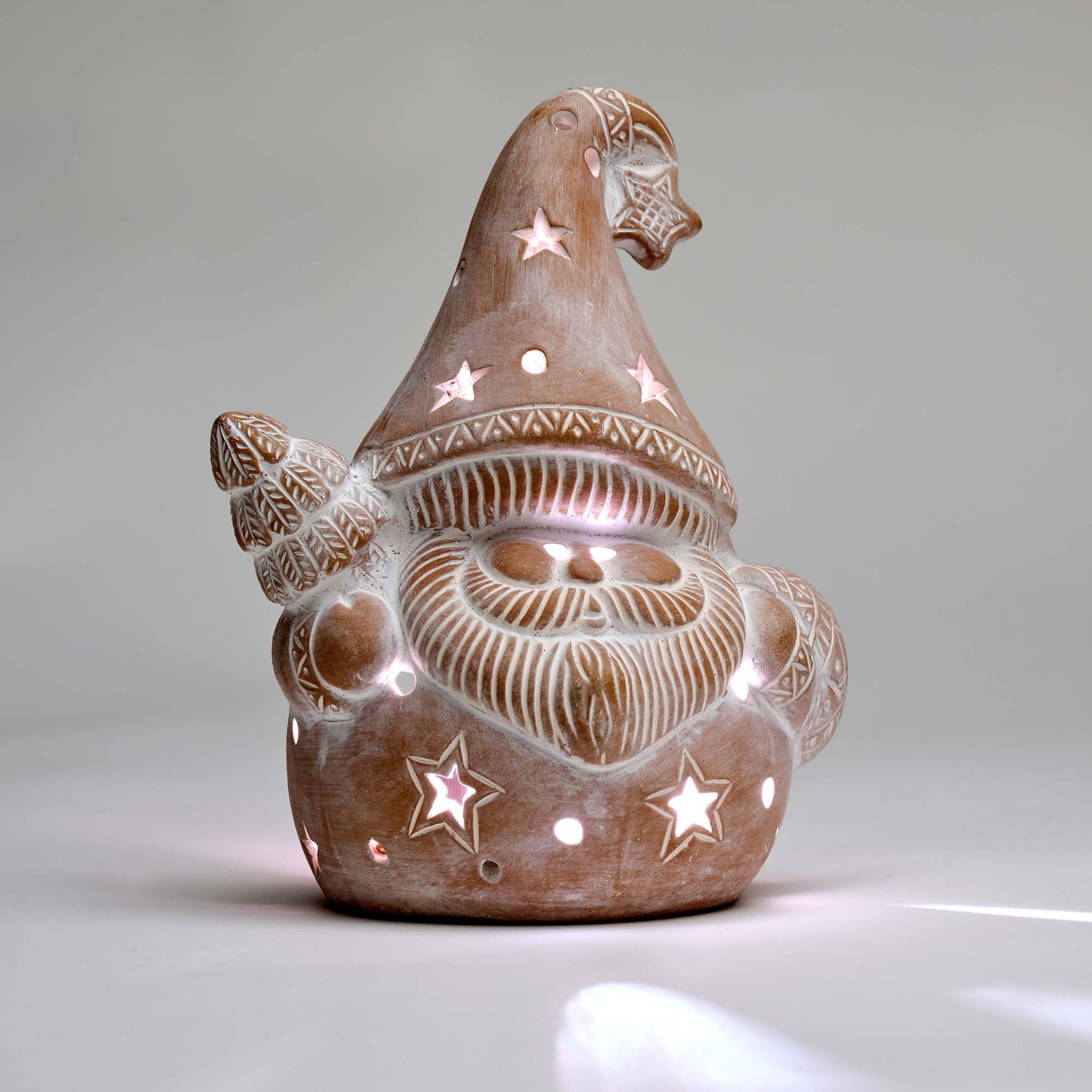 Portalumino Santa Stars terracotta