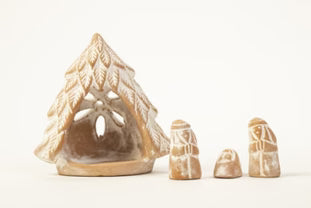 Presepe Abete traforato terracotta
