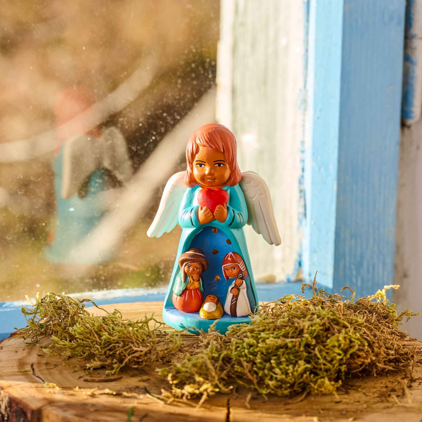 Presepe Nell'Angelo azzurro ceramica