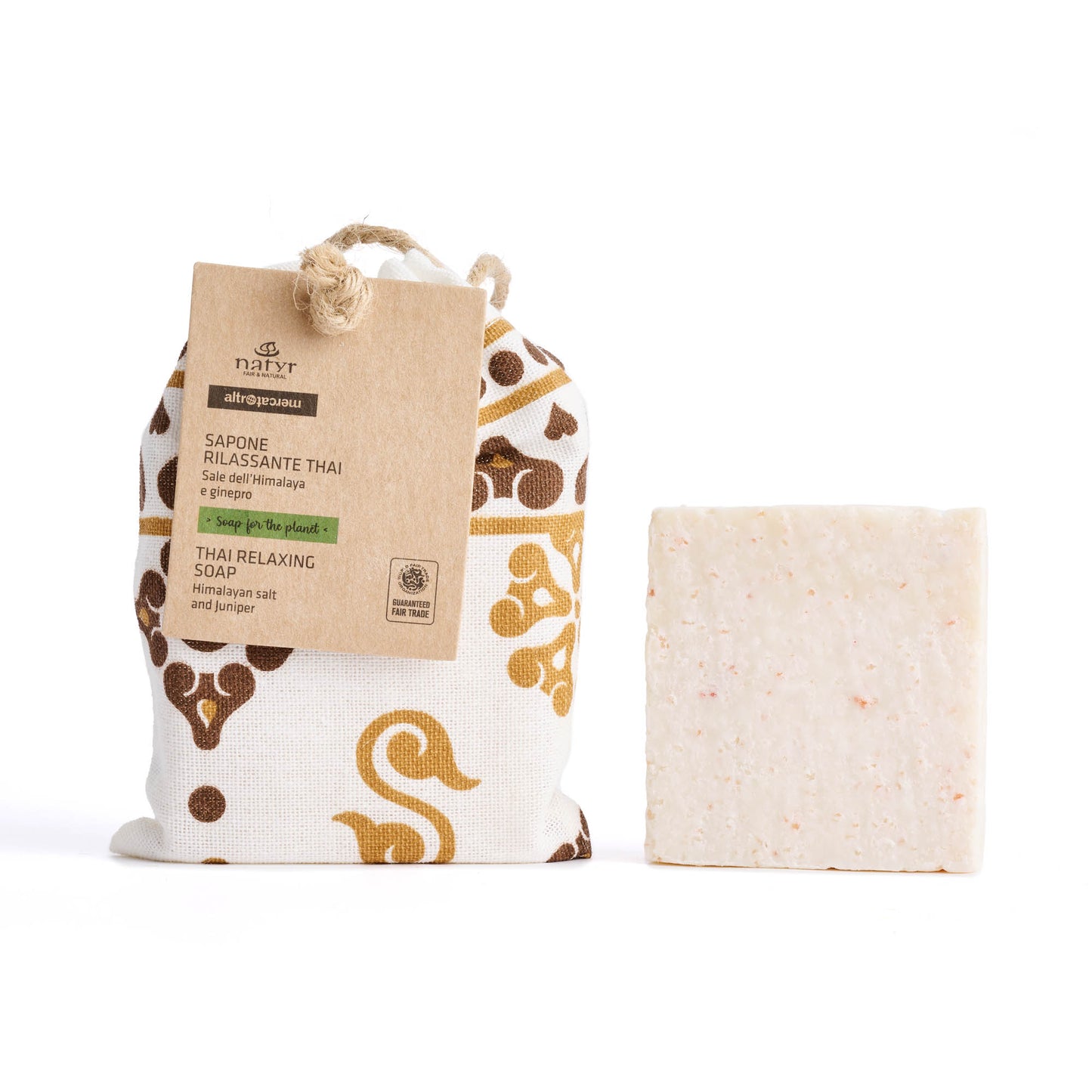 Sapone artigianale Thai rilassante sale dell'Himalaya e ginepro | 100 g