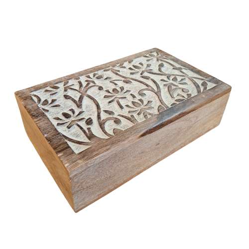 Scatola Flowers legno