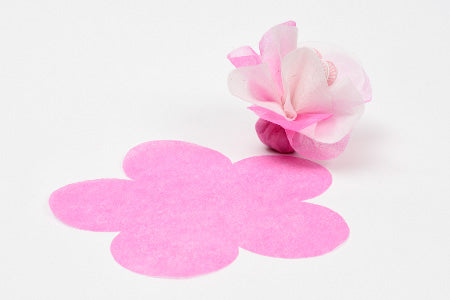 Foglio carta seta fustellato a fiore