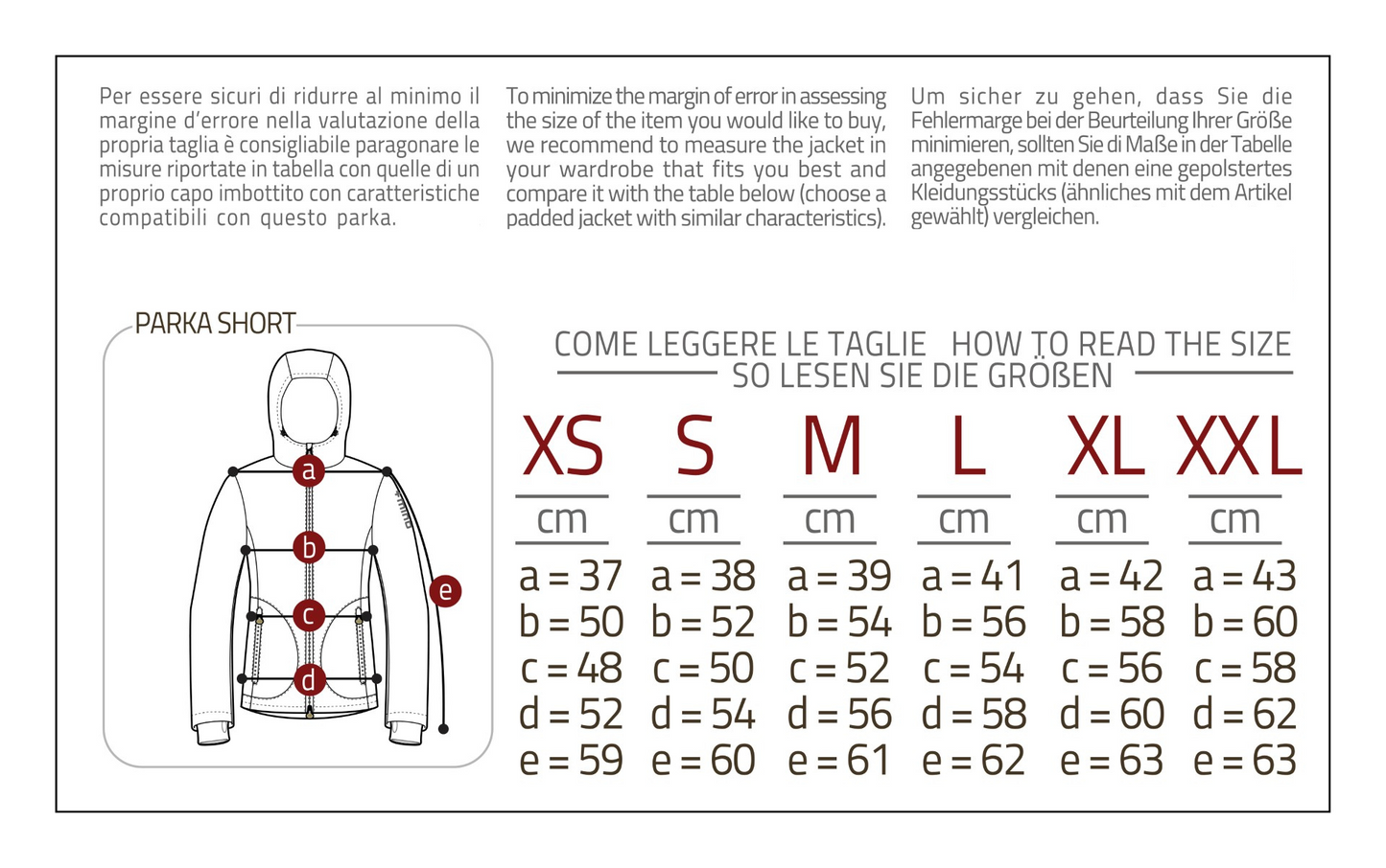 Parka termico corto donna