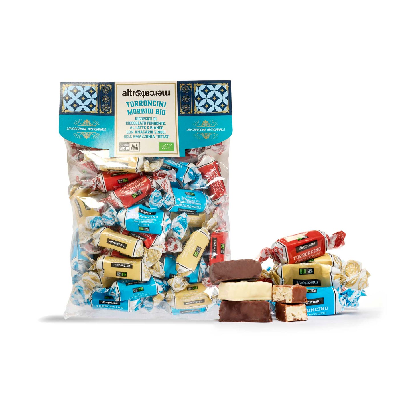 Torroncini morbidi ricoperti - bio | 500 gr