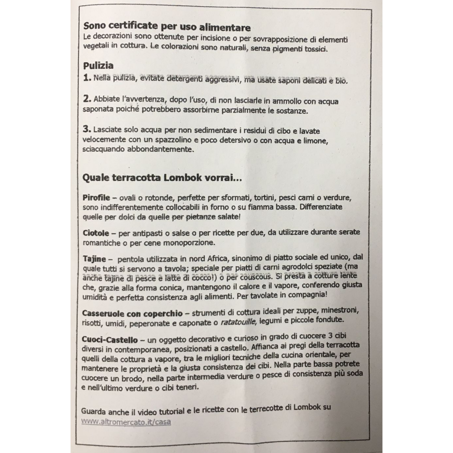 Coppia di stampini per dolci Sweet terracotta Lombok