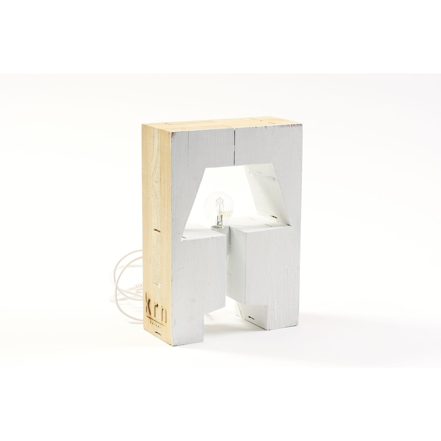 Lampada da tavolo Pallet legno