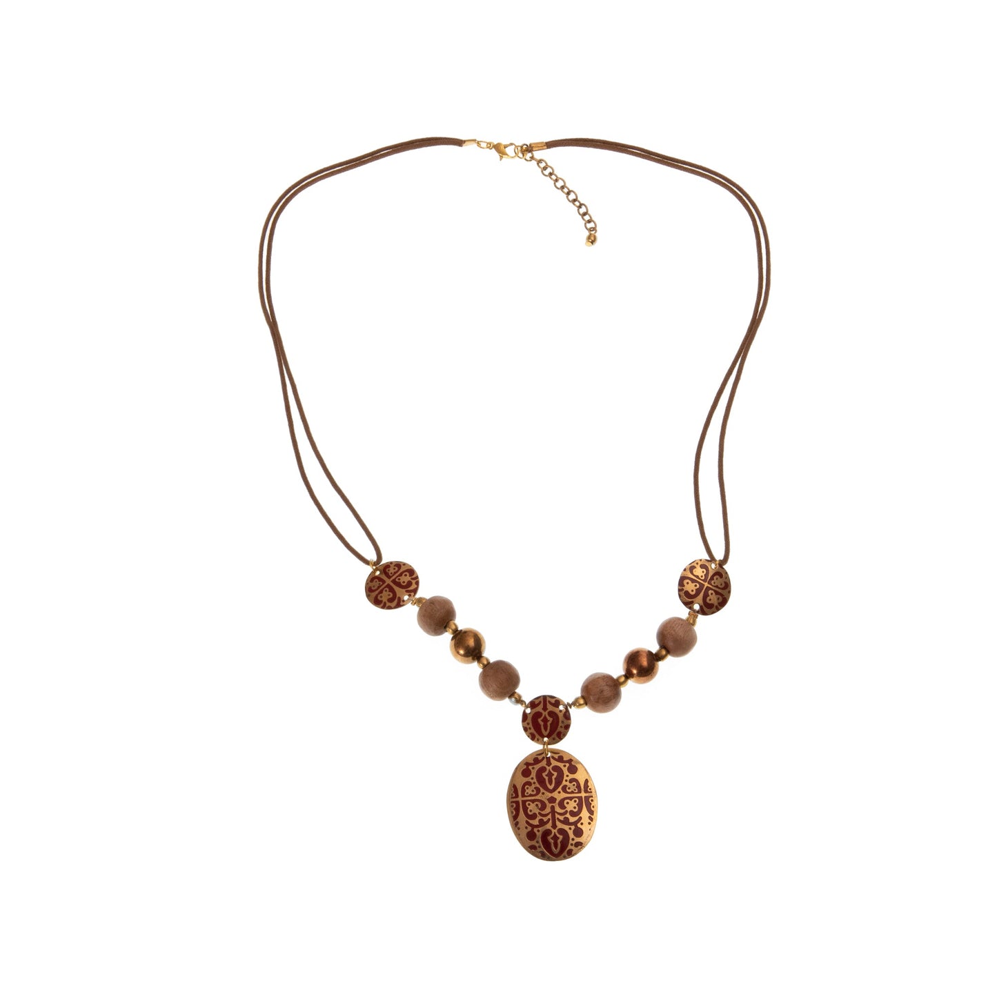 Collana Broccato ottone