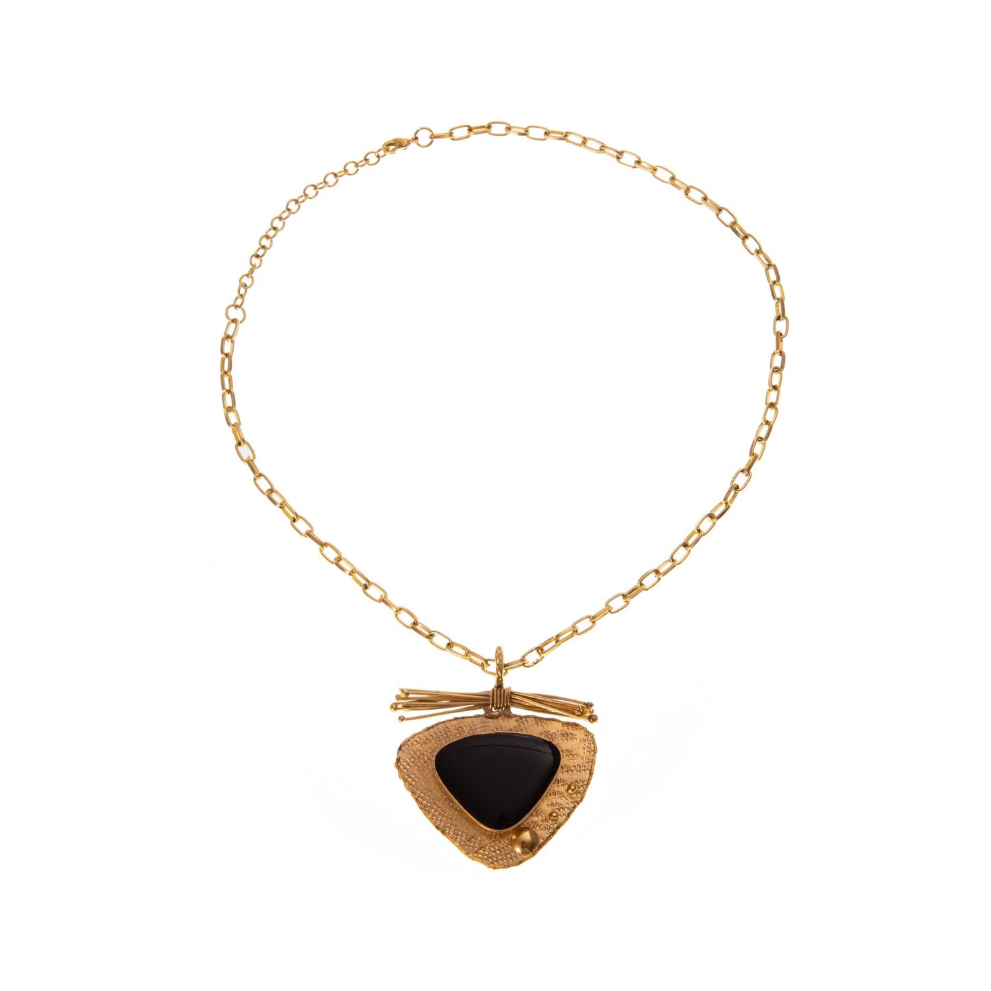 Collana Ecate ottone e resina