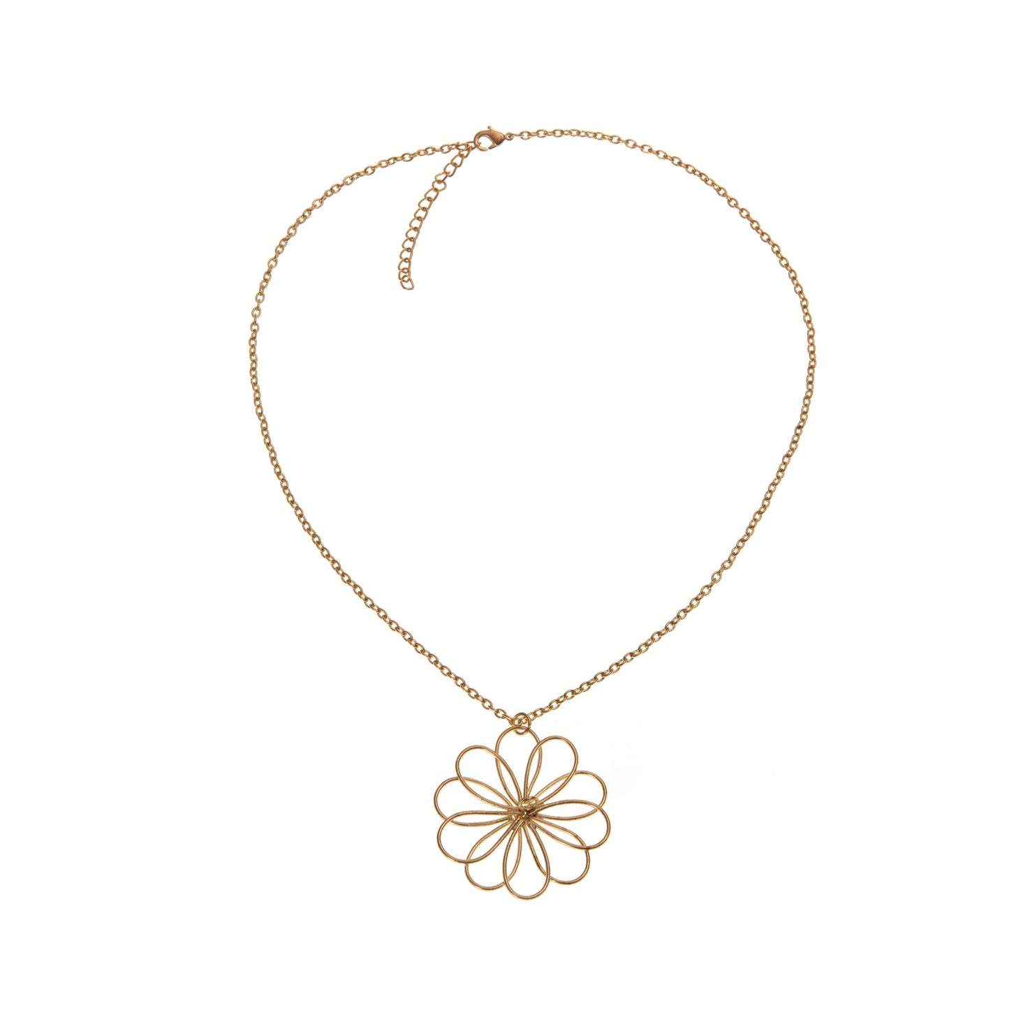 Collana Fiore ottone