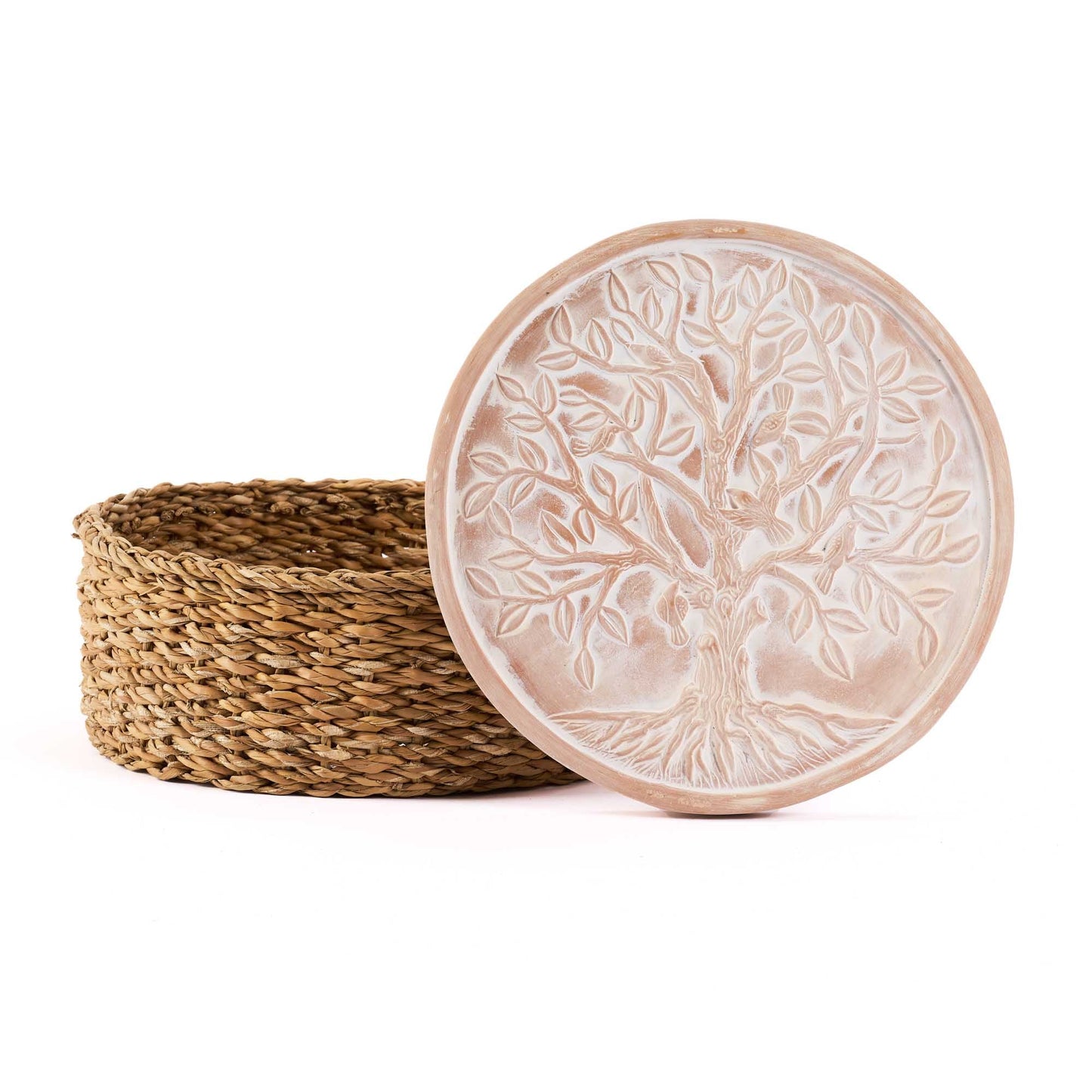Cesto scaldapane Albero della Vita terracotta