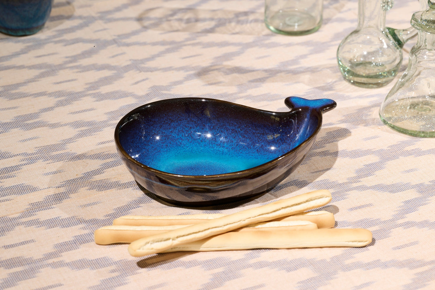 Ciotola sinuosa Cobalto ceramica