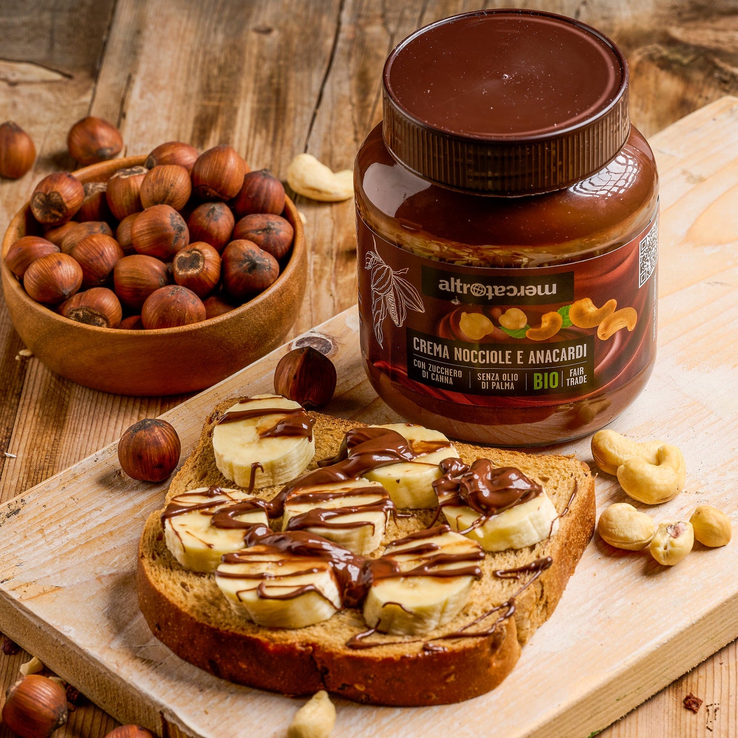 Crema nocciole e anacardi 12 vasetti - bio | 350x12 g