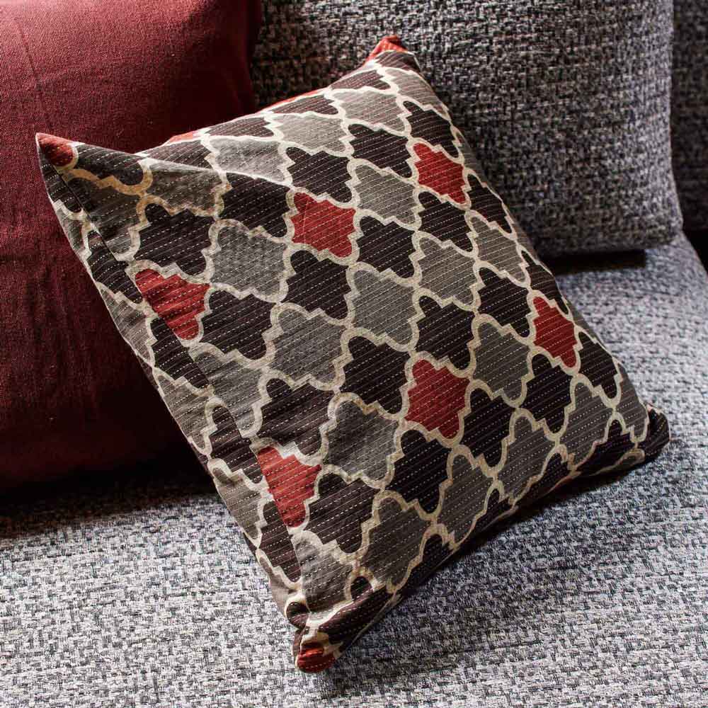 Federa cuscino Rombi cotone