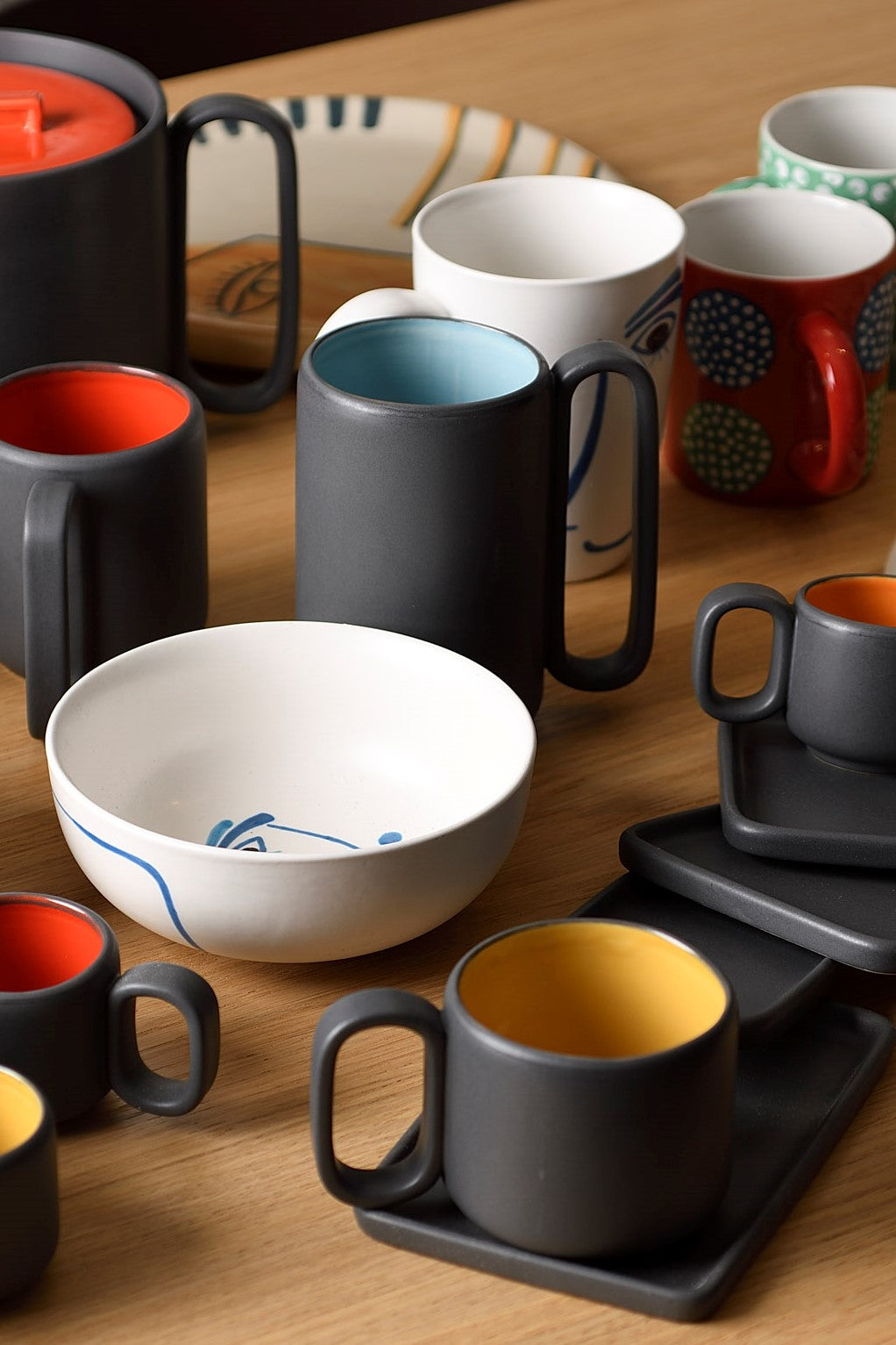 Mug grande Modern charcoal ceramica