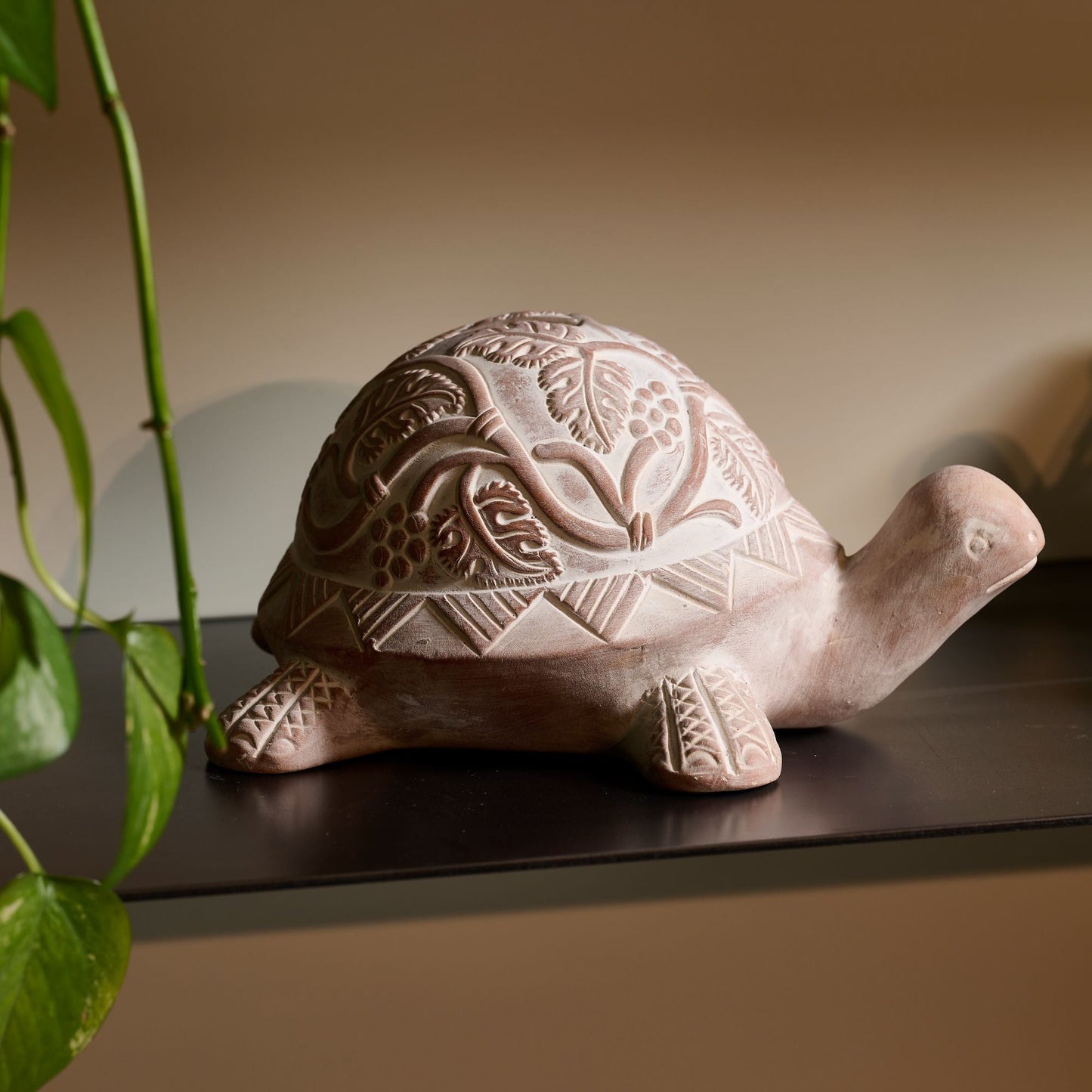 Salvadanaio Tartaruga terracotta