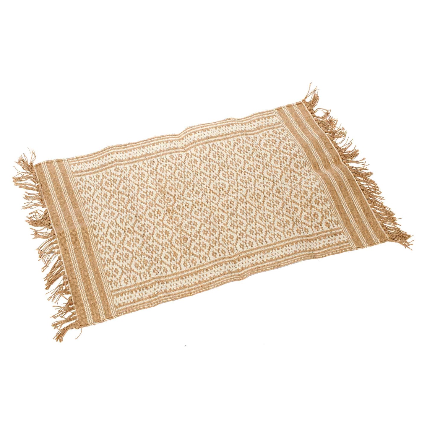 Tappeto Rombi juta e cotone