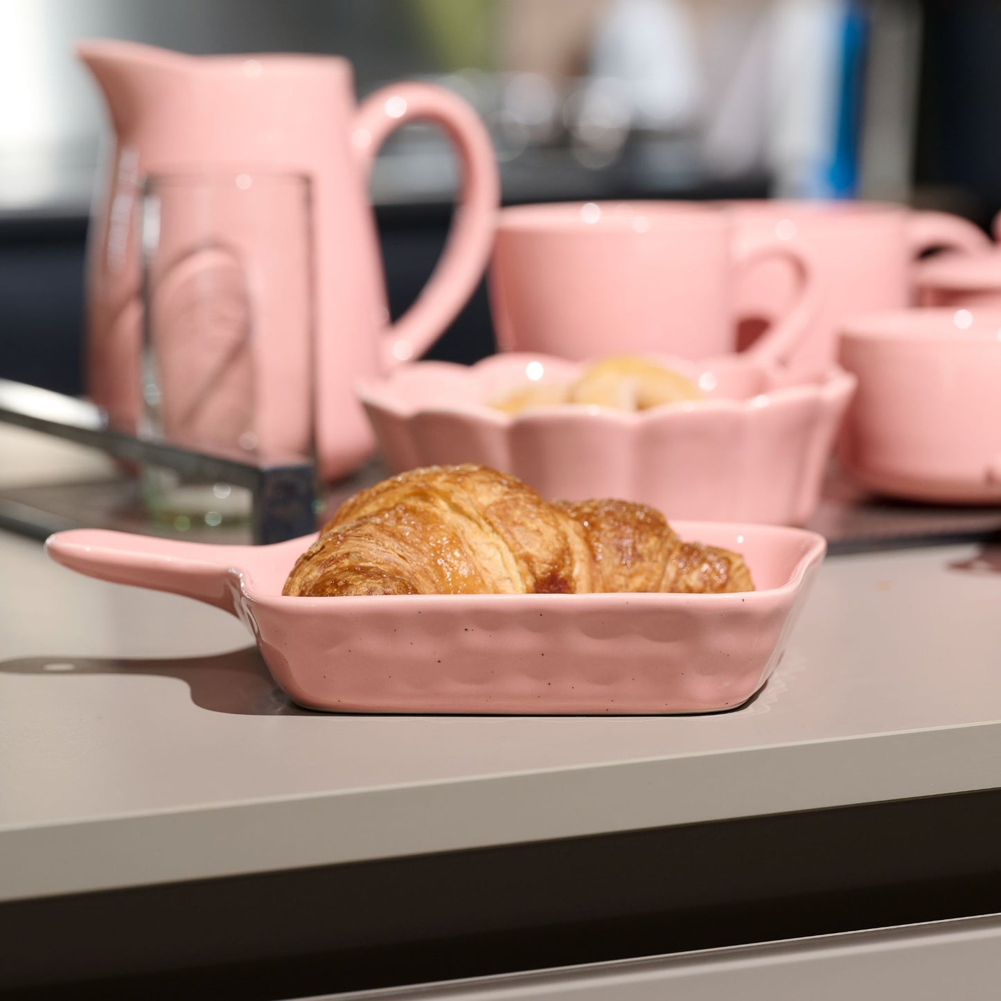 Teglia quadrata Sabbia salmone