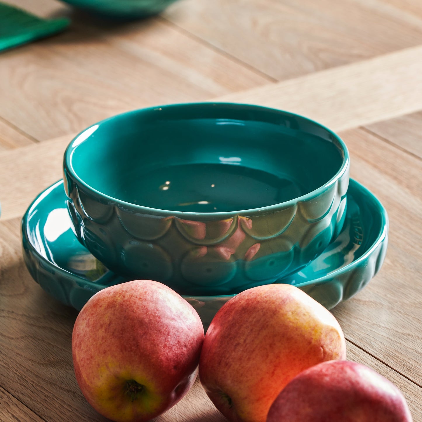 Terrina Echini ceramica acquamarina