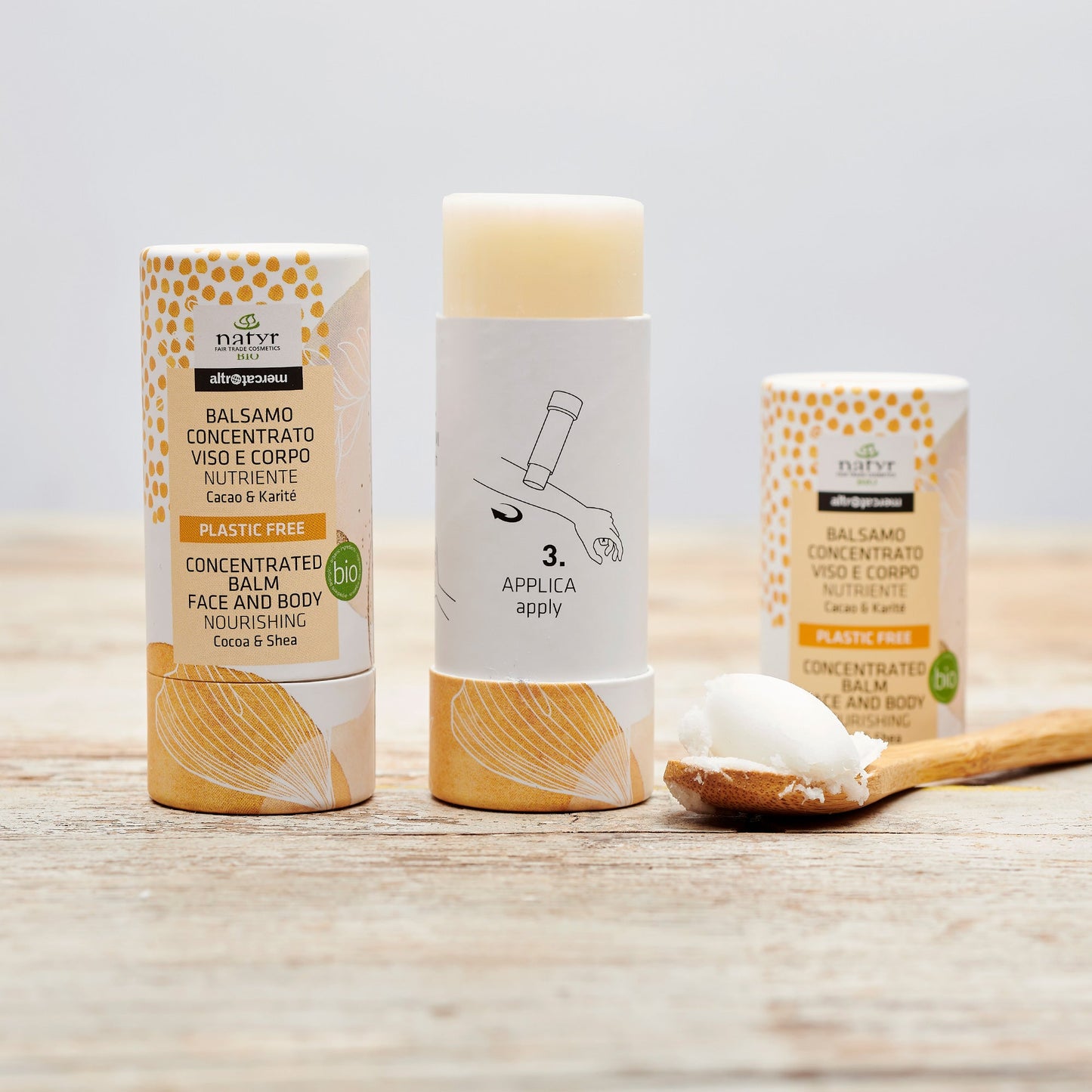 Balsamo concentrato viso e corpo cacao e karitè - bio 40 gr