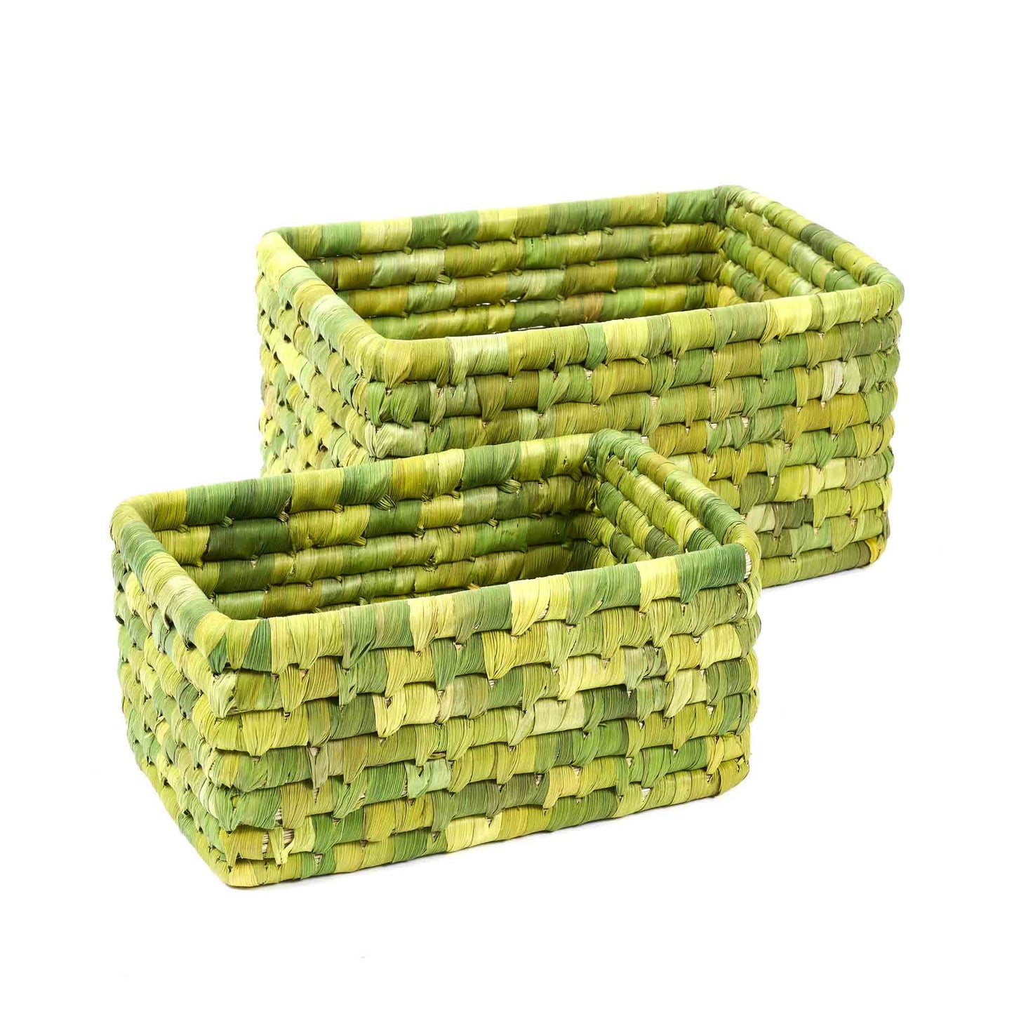 Cesto rettangolare Mais verde