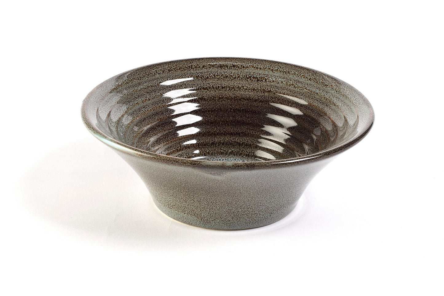 Ciotola piatto fondo Ribbed ceramica