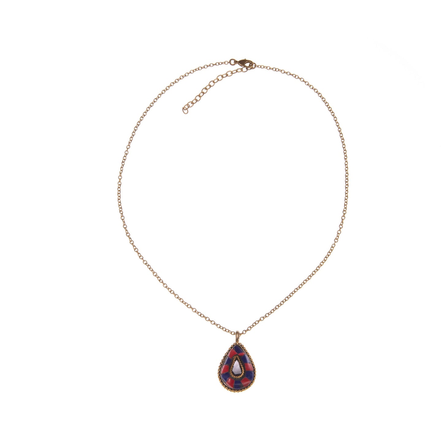 Collana Bindi ottone e resina